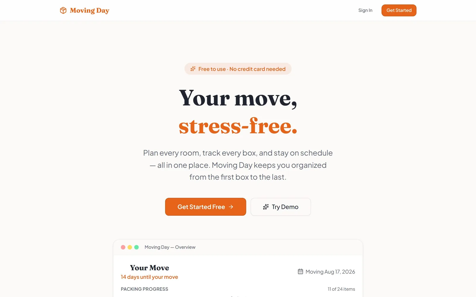 The Move Smart Planner home page as it renders today.