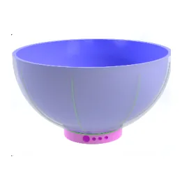 A pale rendered bowl on a lit base, on white.